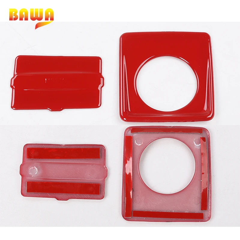 

BAWA Car Window Button Control Panel Cover Cigarette lighter USB Socket Decoration Stickers for Jeep Wrangler JL 2018+
