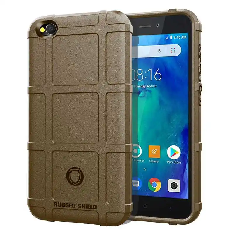 Прочный бронированный чехол для Xiaomi Redmi Go 7 задняя крышка мягкий TPU телефона