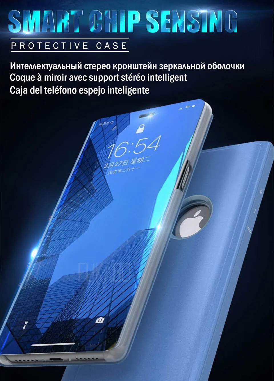 Умный зеркальный чехол для телефона Apple iPhone XS X 7 Plus 8 6S 6 Plus защитный чехол для iPhone X XS 7 8 6 s 6 поддержка откидной крышки