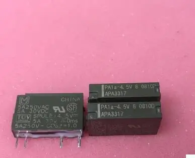 

Реле PA1A-4.5V PA1A4.5V PA1A 4,5 V 4.5VDC DC4.5V DIP4 10 шт./лот