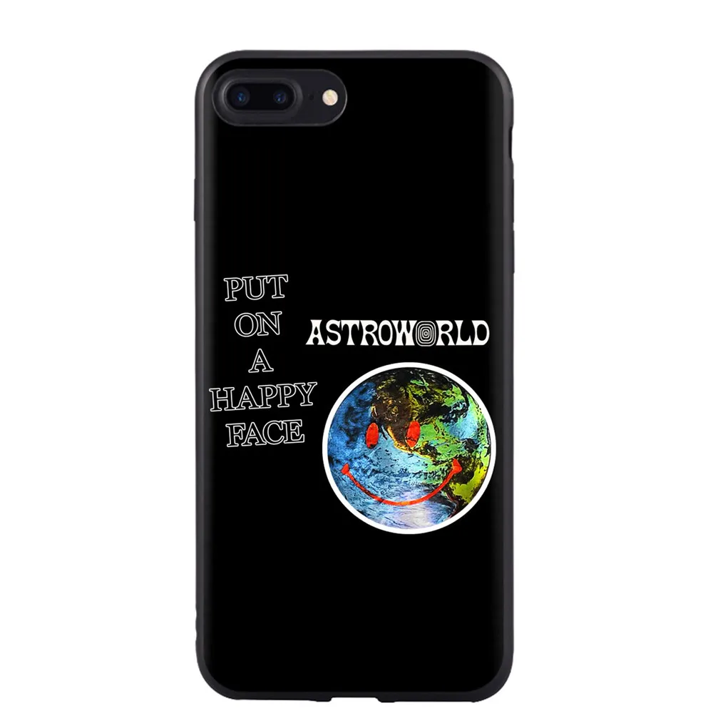 Чехол для телефона Travis Scott Astroworld для Apple iPhone X XS Max XR 8 Plus 7 Plus 6 6S Plus 5 5S SE мягкий силиконовый черный чехол - Цвет: TPU F2579