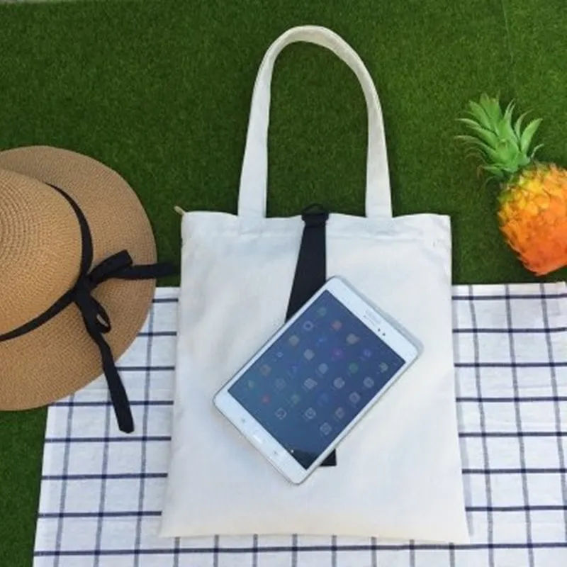 Модные женские холщовые сумки через плечо белого и черного цвета Новое