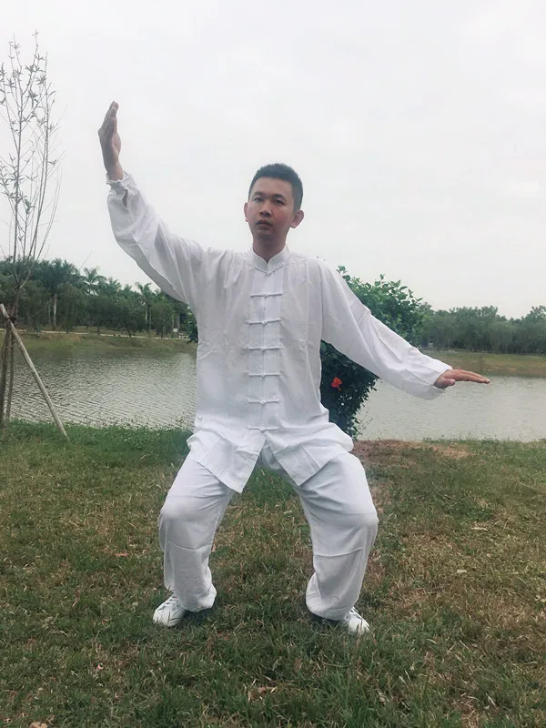 Хлопковая Униформа Tai chi 4 цвета высококачественная одежда кунг фу для детей и