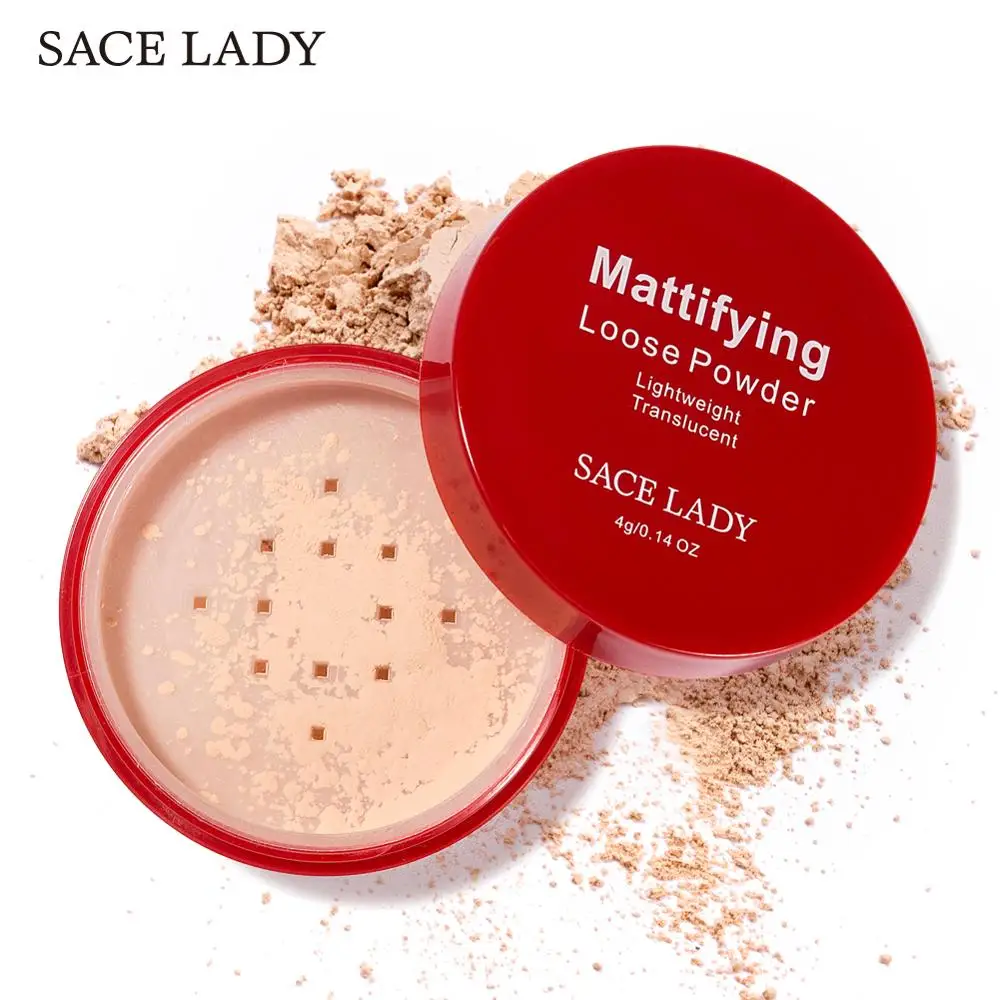 SACE LADY матовая пудра для лица полупрозрачная профессиональный стойкий макияж