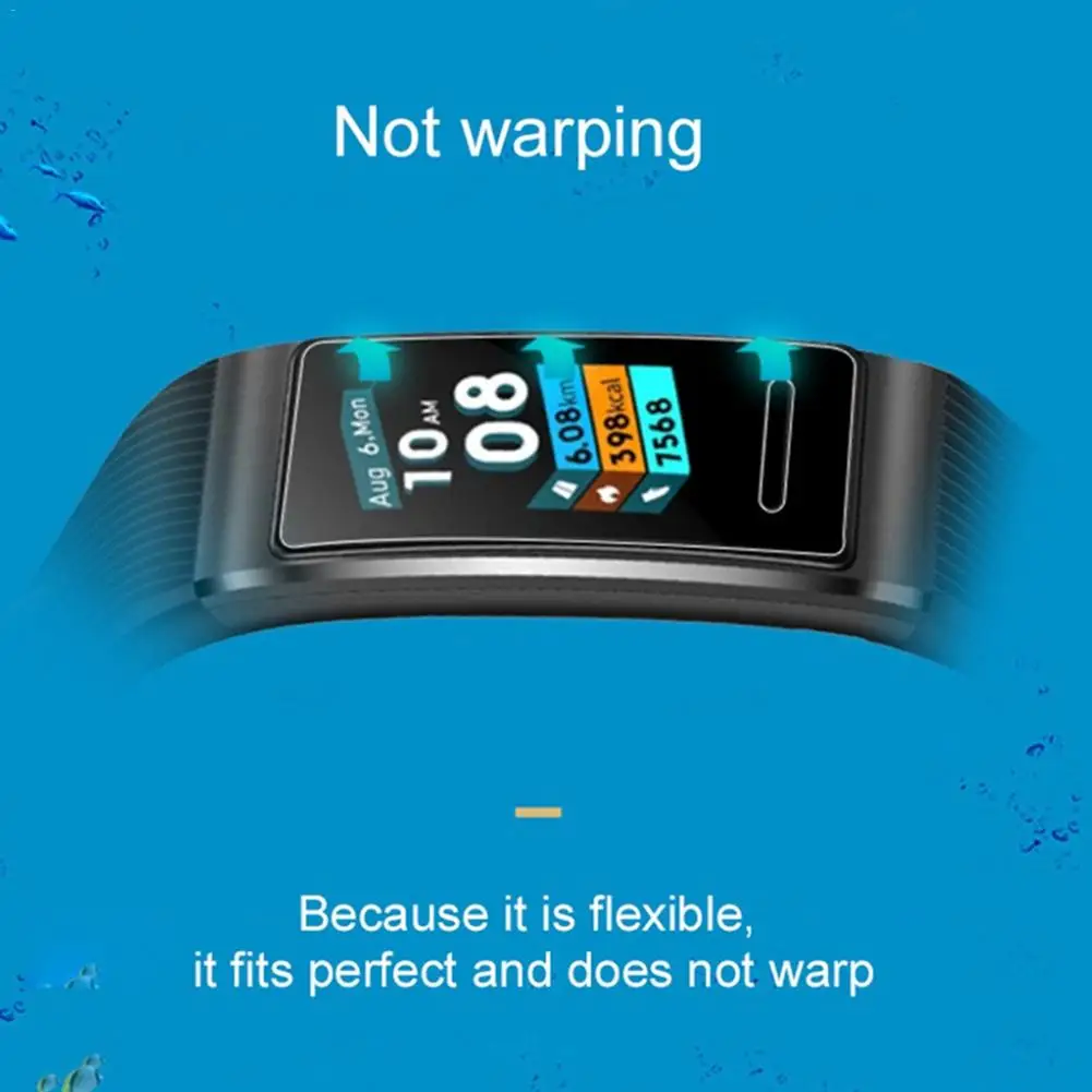 3 шт. прозрачная защитная пленка для экрана из ТПУ мягкая Huawei Band Pro