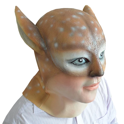2017 Хит продаж жуткий Deer демона латекс маска Хэллоуин реалистичный силиконовые