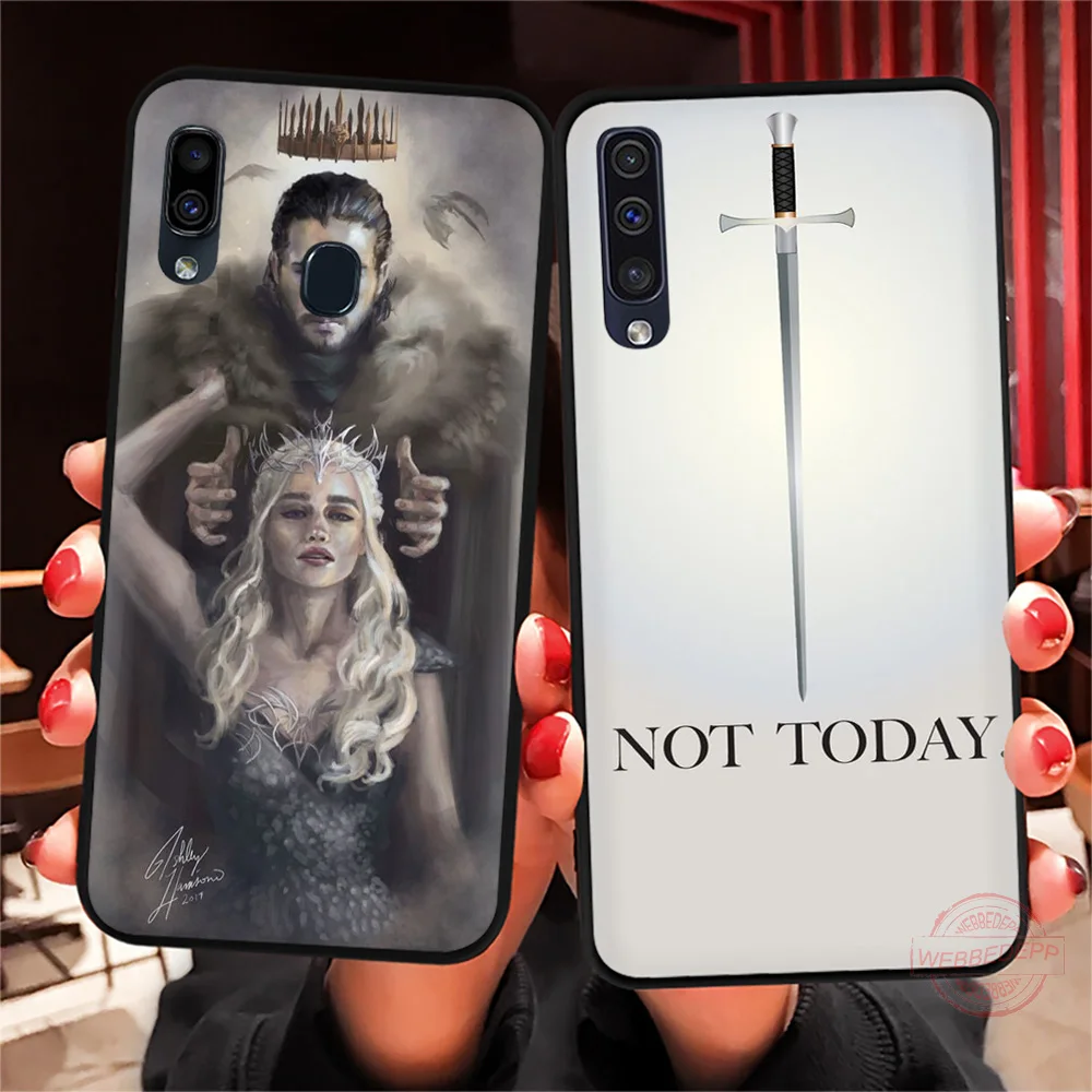 WEBBEDEPP футболки с принтом Джоном Сноу из Игры престолов мягкий чехол для Samsung A3