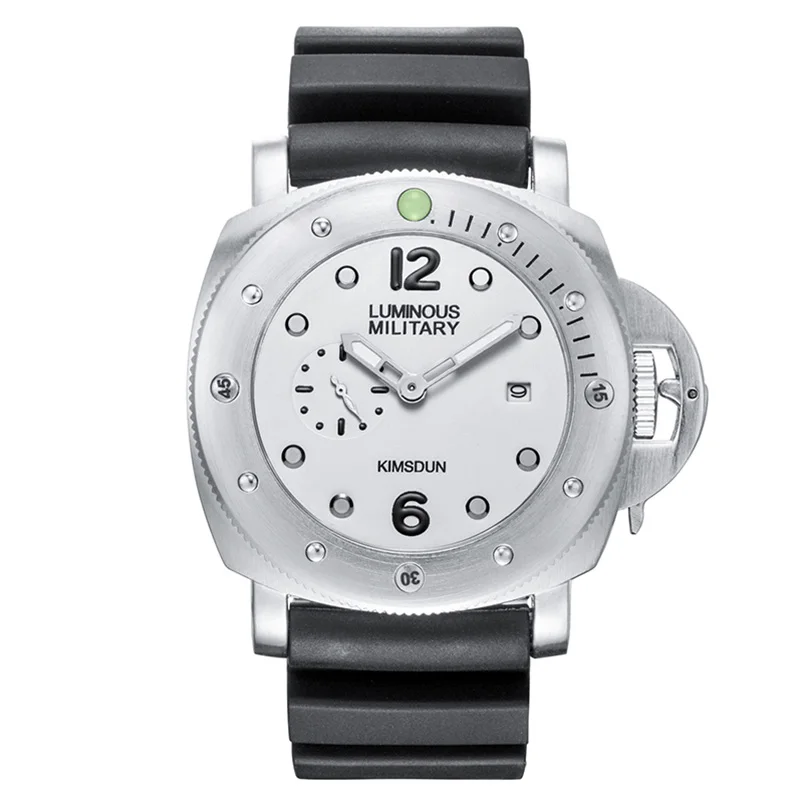 silver white Модные роскошные брендовые спортивные часы мужские кварцевые водонепроницаемые военные армейские силиконовые наручные часы мужские часы relojes hombre hodinky - Цвет: silver white