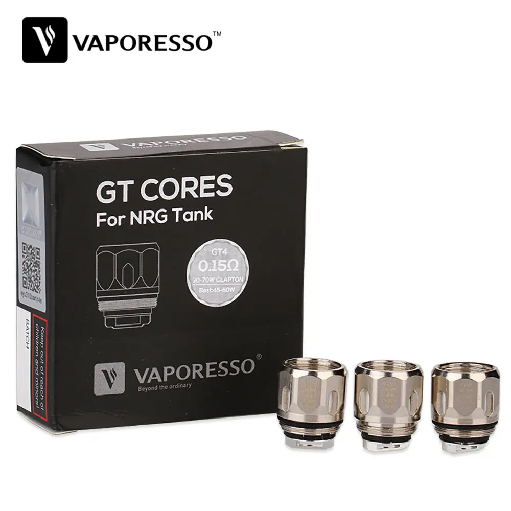 100% оригинальный испаритель NRG GT обмотка сердечника из 3 предметов 0.4ohm/0.15ohm/0.2ohm/0.5ohm