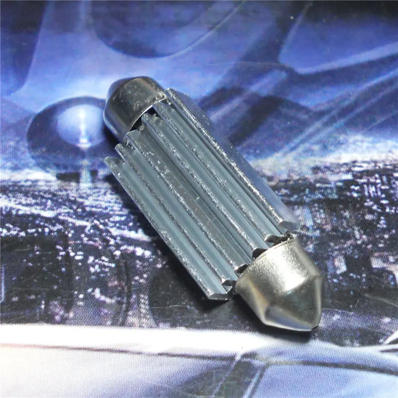 12 В светодиодная Автомобильная CAN-шина декодирование двойная игольчатая лампа C5W