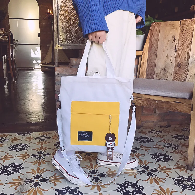 Женские холщовые сумки мессенджеры 2020 новые модные панельные на молнии для