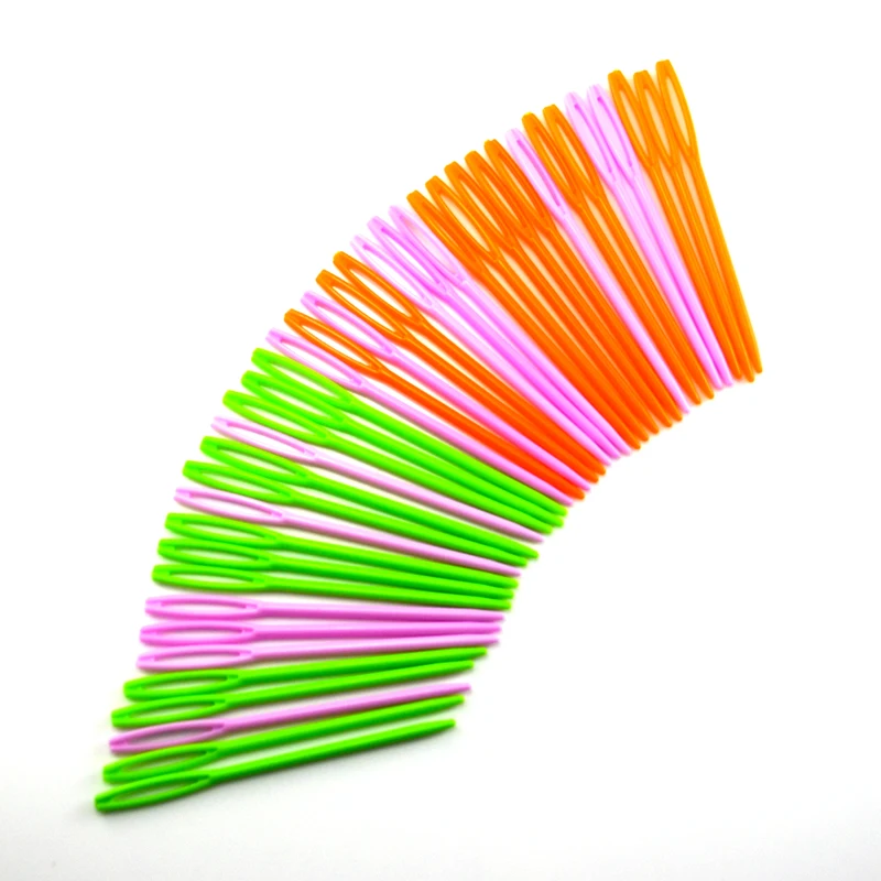 20 шт. пластиковые швейные иглы 7 см большие шерстяные для вышивания глаз ручное