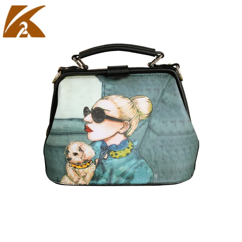 2018 Винтаж мультфильм печати Crossbody сумки для женщин доктор Tote женская маленькая