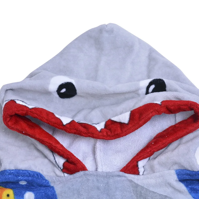 Urijk Microfiber Fabric Beach Towel Hooded Cartoon Kids Bath Water Absorbent For Children 145x70cm | Дом и сад