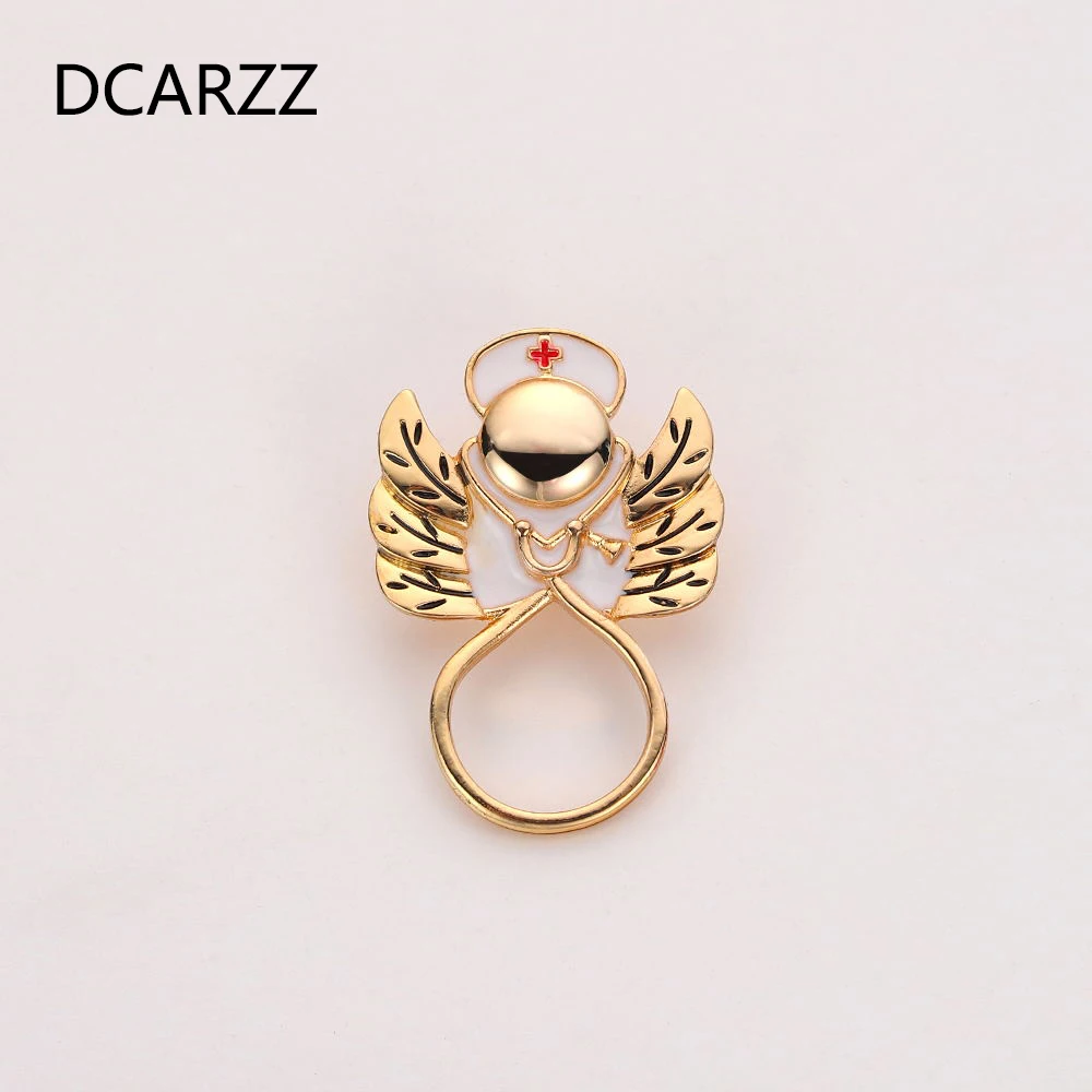 New High Quality Brooches Doctor Nurse Stethoscope Brooch Medical Jewelry Gold Silver Color Badge Pins Women Jewelry Acessorios