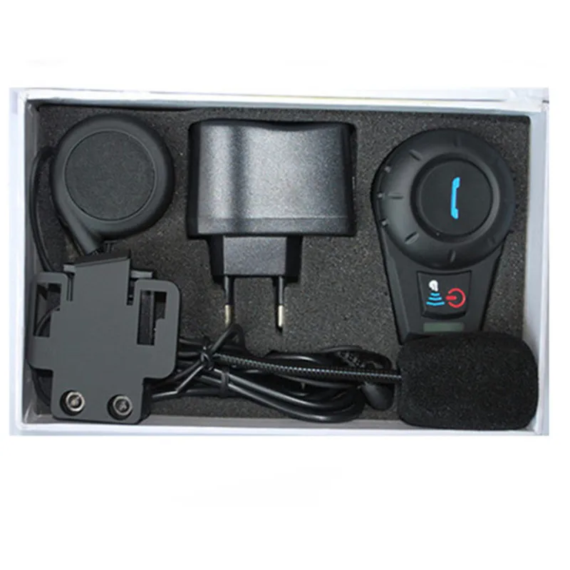 Беспроводной Bluetooth интерком для мотоциклетного шлема 500 м 2 комплекта|helmet intercom