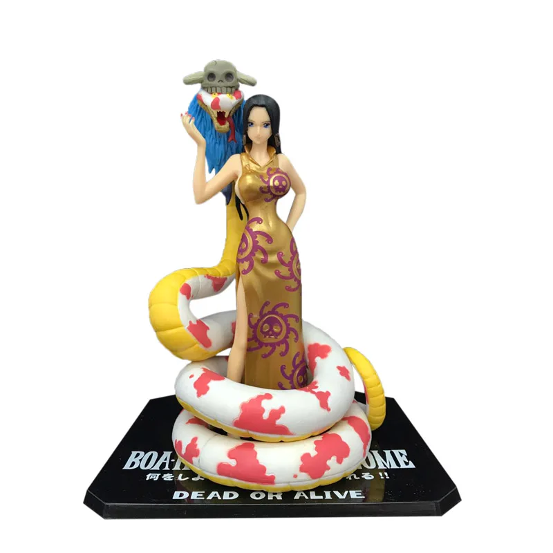 Golden dress no box Аниме цельная фигурка Боа Хэнкок ПВХ фигурка Коллекционная модель Рождественский подарок игрушки для детей 25 см - Цвет: Golden dress no box