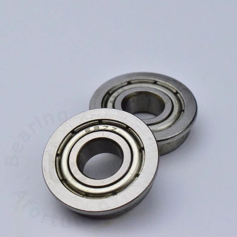 F697ZZ 7*17(19)* 5 мм 10 шт. подшипники фланцевые 697 F697Z подшипник с глубоким желобом из