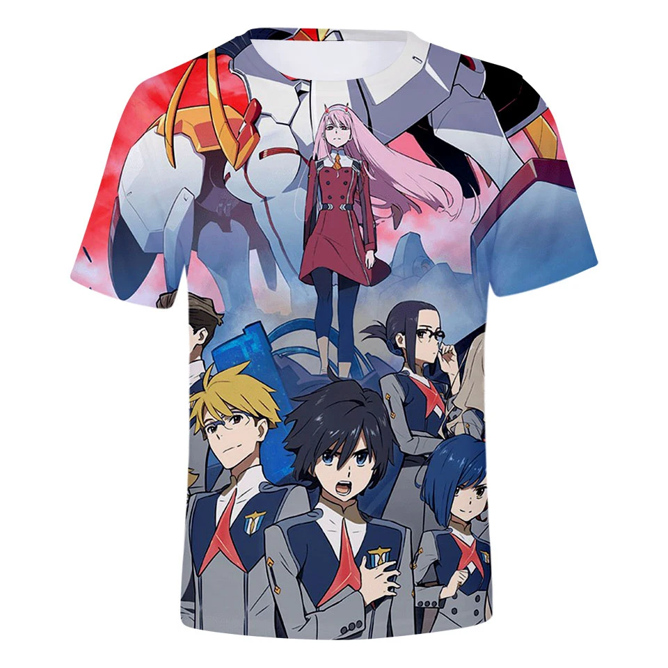 Забавные Дарлинг в Franxx модные спортивные хип-хоп 3d футболки мужские женские Топы