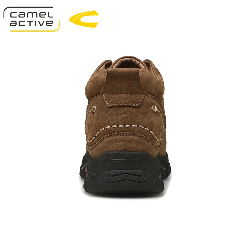 Camel Active/Новые Брендовые ботильоны из натуральной кожи; сезон осень-зима; высокое качество; короткие плюшевые модные мужские ботинки; зимние ботинки