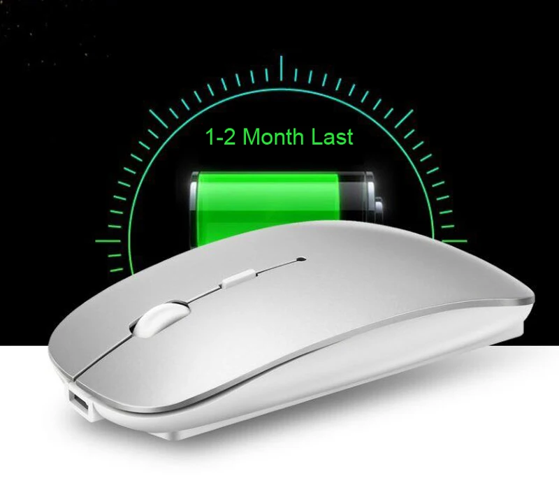 Cliry Bluetooth 4,0+ 2,4G беспроводная мышь, двойной режим, перезаряжаемая, 1600 dpi, ультра-тонкая эргономичная Портативная оптическая мышь для Mac