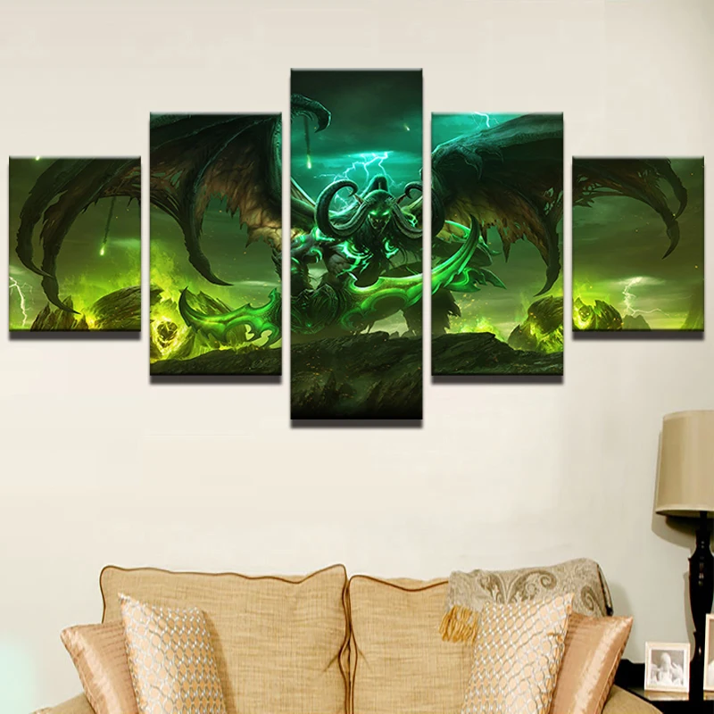 5 Панель HD Wall Книги по искусству картина украшение дома Гостиная парусина принт