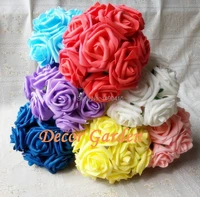 150pcs 15colors 7cm pe foam artifiical rose flower diy party wedding bouquet centerpieces wrist roses flowers home floral decor