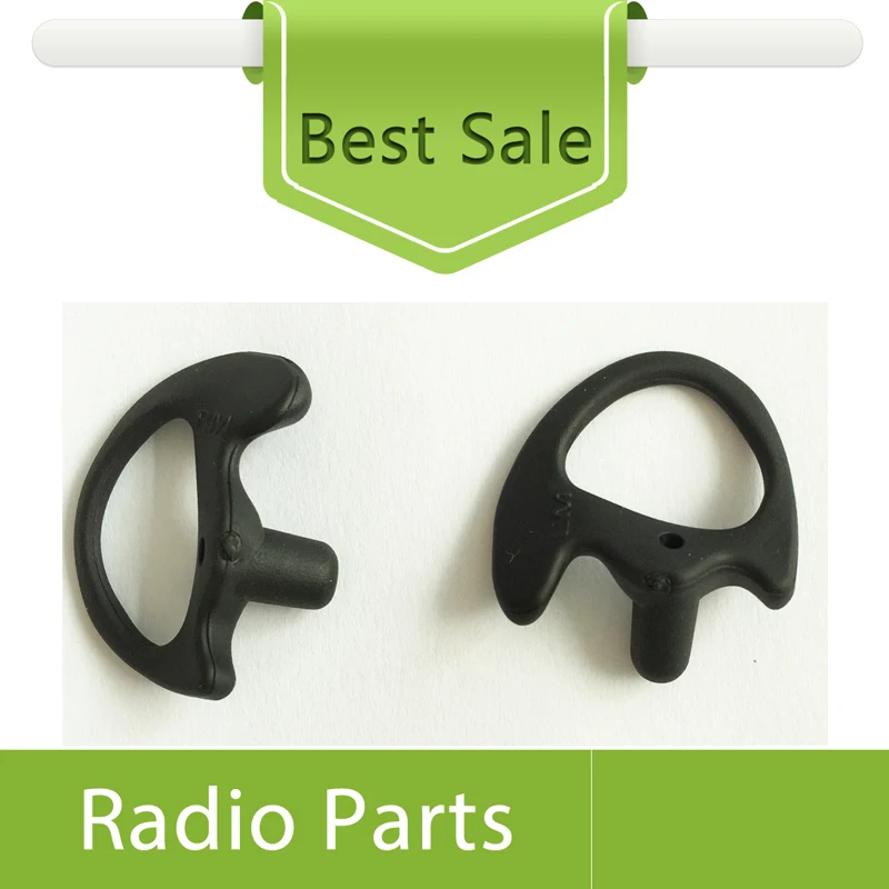 Molde negro para auriculares de tubo ac&uacute;stico, 40 unidades (20 pares, izquierda y derecha), tama&ntilde;o mediano-1
