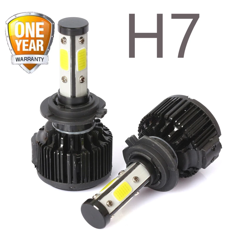 

2PCs H7 Car Headlight Bulb 16000 Lumen X6 H7 White Light 6500K Car Headlamp H7