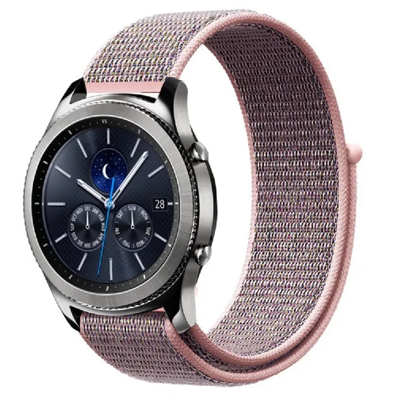 Ремешок нейлоновый спортивный для Samsung Gear S3 S2 Frontier Classic прочный тканевый браслет