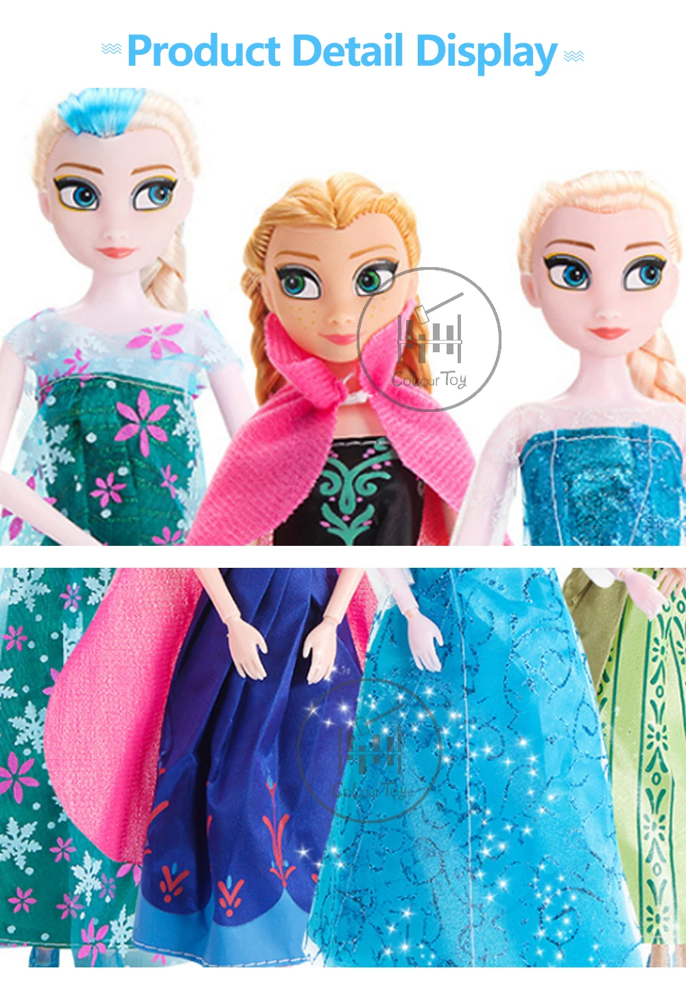 Disney Замороженные Принцесса плюшевая кукла Фея Малыш Девушка DIY игрушка Платье ручной работы до Aisha Ana прекрасная модель подарок на день рождения ребёнка