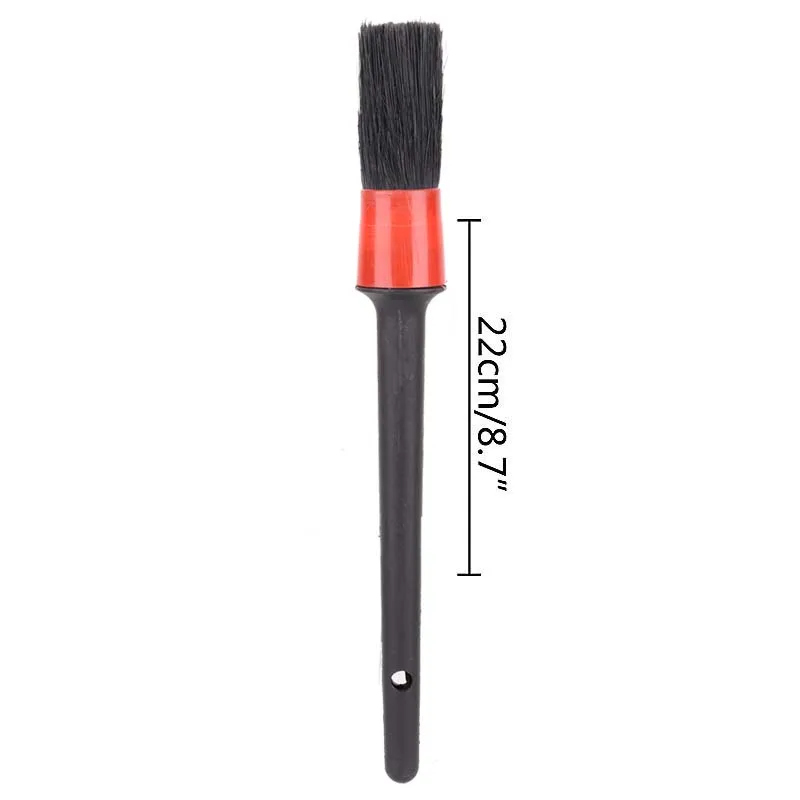 Small brush No. 10 Автомобильные детальная кисть чистящие натуральные кабаны щетки для волос авто детали инструменты продукты 1 шт. колеса приборная панель для автомобиля-аксессуары для укладки - Цвет: Small brush No. 10