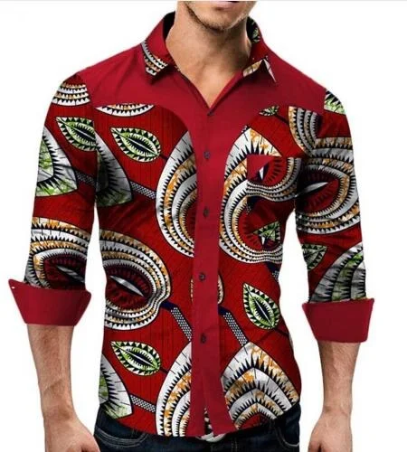 2019 Новая модная Дашики африканская Мужская фоторубашка|Африканская одежда| |
