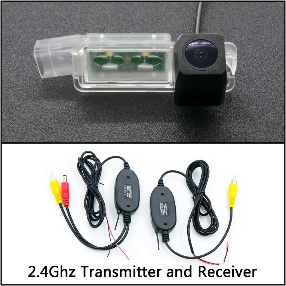 Camera With Wireless Full HD резервная камера заднего вида для Volkswagen VW golf 5 golf V golf MK5 golf 7 golf 6 Passat CC Автостоянка ЖК-зеркало монитор - Название цвета: Camera With Wireless