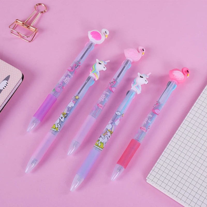1x3 в 1 цветная шариковая ручка студенческие ручки для письма kawaii Канцтовары canetas