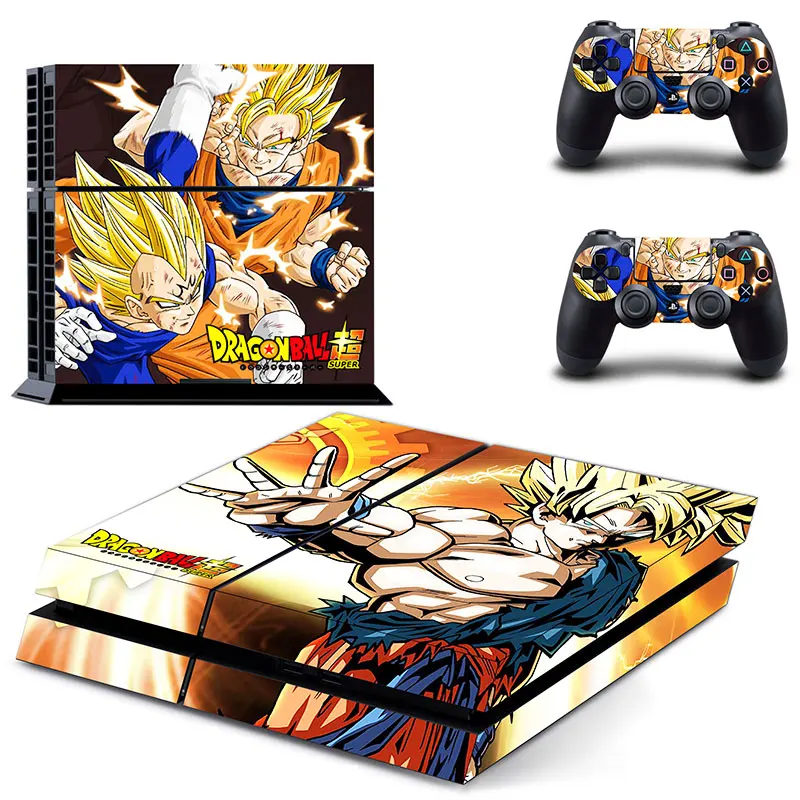 Аниме Dragon Ball Z Goku PS4 Кожа Наклейка виниловая для sony PS4 playstation 4 консоль и 2 контроллера PS4 Кожа Наклейка