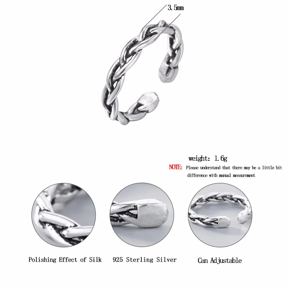 Chandler Plating Jewelry Hemp Flowers Rings Simple Handmade Classic Do The Old Finger Hand Foot Luxury Party Gifts | Украшения и