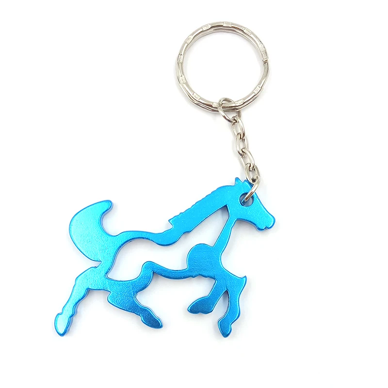 Multifunction Outdoor Cute Horse Animal Bottle Opener Keychain Keyring Wine Beer Can Opener EDC Tools Xmas Portable Decoration images - 6