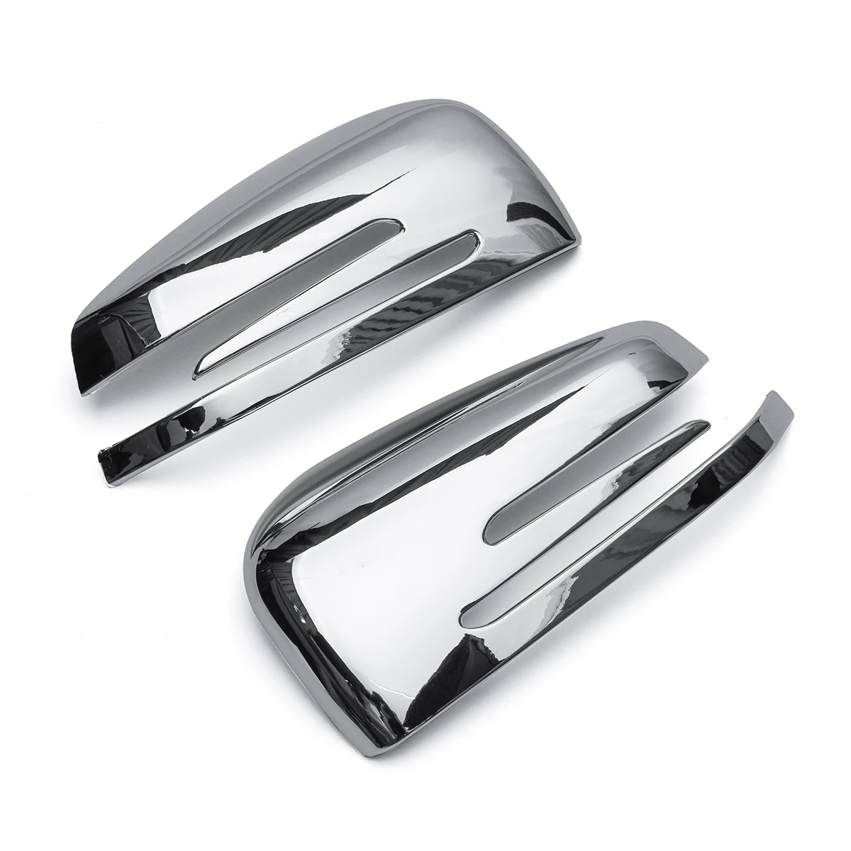 2 шт. правая левая Автомобильная крышка зеркала заднего вида для Mercedes Benz A B E GLK CLA GLA класс хром