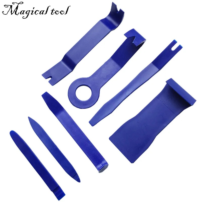 7 шт. жесткий пластиковый автомобильный Радио панель для внутренней двери клипса