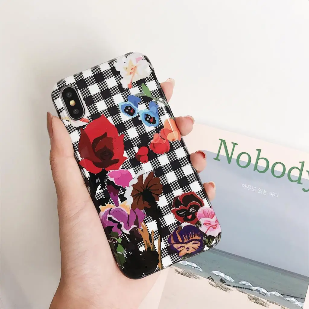 Модный милый аниме мультфильм Disneys принцесса Алиса решетки цветок чехол для iPhone 6