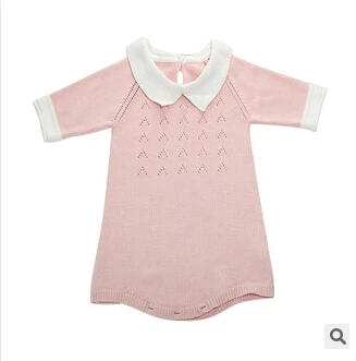 Лидер продаж сезон осень-весна детский комбинезон для девочек roupas de bebe вязанный