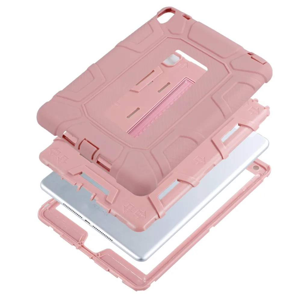 Новый гибридный прочный силиконовый чехол 3 в 1 для ПК пластиковый со встроенной