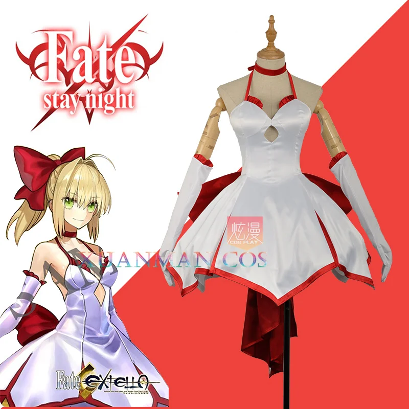 Fate/Stay Night Fate/Zero Fate/Grand Order Nero Saber Lily карнавальный костюм на заказ сексуальное