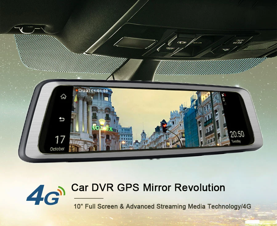 10.1 Inch 4G Special Rearview Mirror DVR GPS Navigation Android Bluetooth WIFI ADAS Car Assist Dash Cam Video Recorder Camera | Автомобили