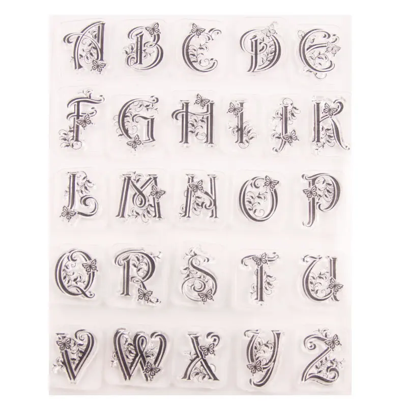 Transparent Clear Silicone Stamp/Seal with ZFPARTY Letters for DIY Scrapbooking, Photo Album, and Decorative Card Making image 2