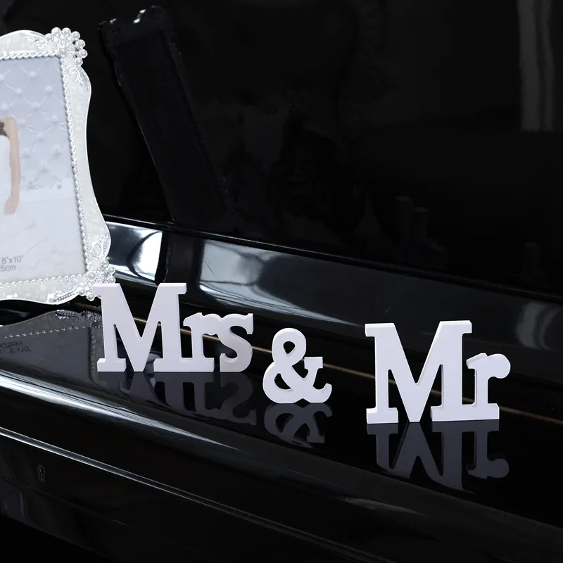 Свадебный приём Mr & Mrs Sign милая столешница рустикальный свадебный душ годовщина