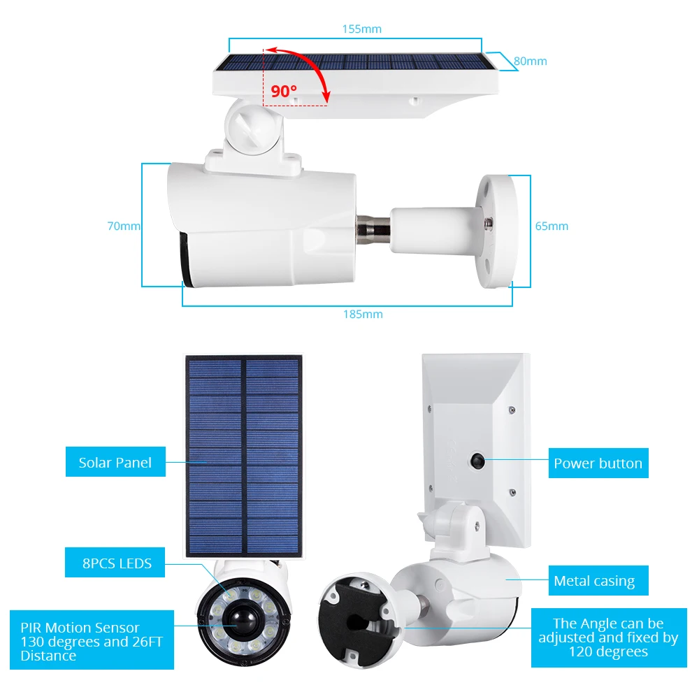Fuers Solar PIR Motron Detection LED энергосберегающее световое устройство водонепроницаемый