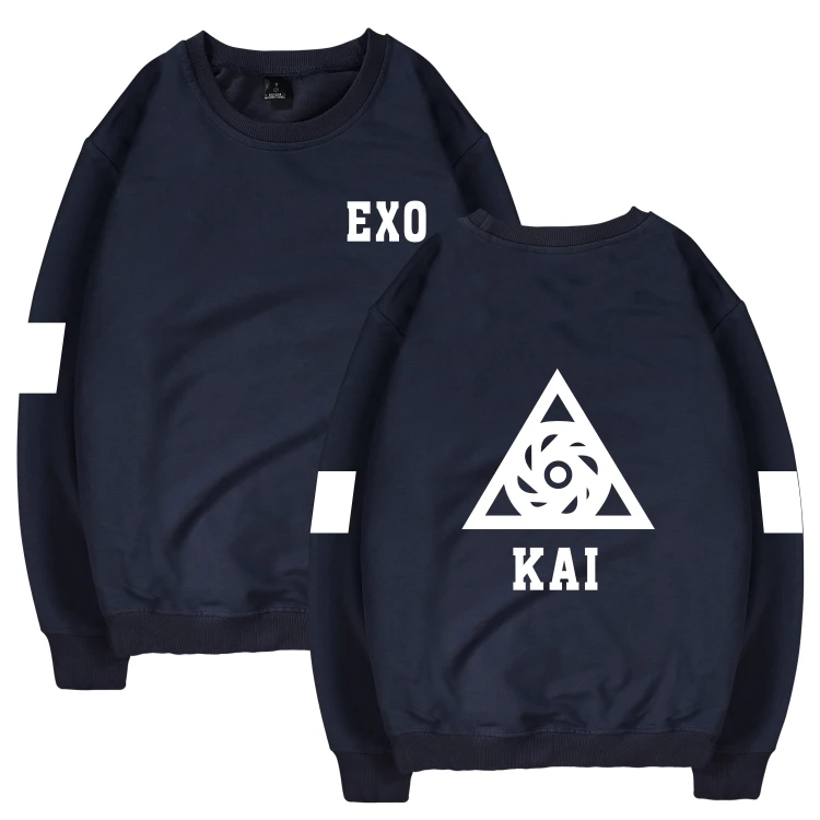 Женская толстовка с капюшоном Kpop EXO корейский Модный свитшот для фанатов Женский