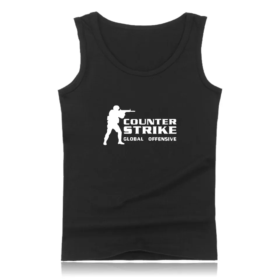Майка CS GO летняя одежда от Counter Strike блестящая майка|tank top|tank top plussummer tank |